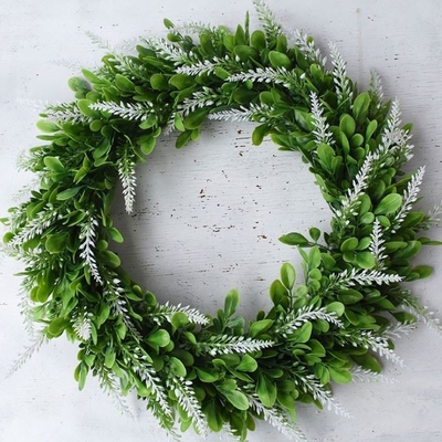 Plastic Silk 42cm Faux Garland Greenery Wedding Decor