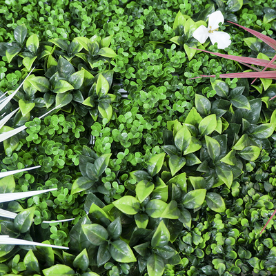 Custom Artificial Plant Boxwood Hedge Wall 2*25 Home Decor Flower Panel Waterproof