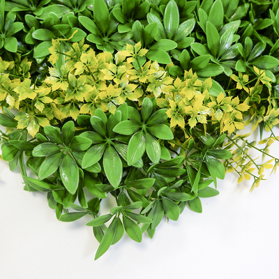 Customized Decorative Artificial Green Walls Plant Panel 20mm Plastic Foliage For Hedge