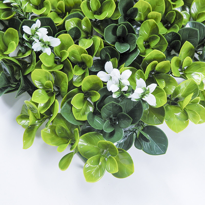 Plastic Artificial Grass Wall Anti UV Greenery Panels For Home Decoration