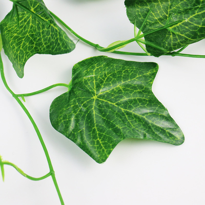 Hanging Garland Artificial Ivy Vines Leaf Plants 1.8cm Plastic Foliage For Wedding Wall