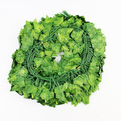 Hanging Garland Artificial Ivy Vines Leaf Plants 1.8cm Plastic Foliage For Wedding Wall