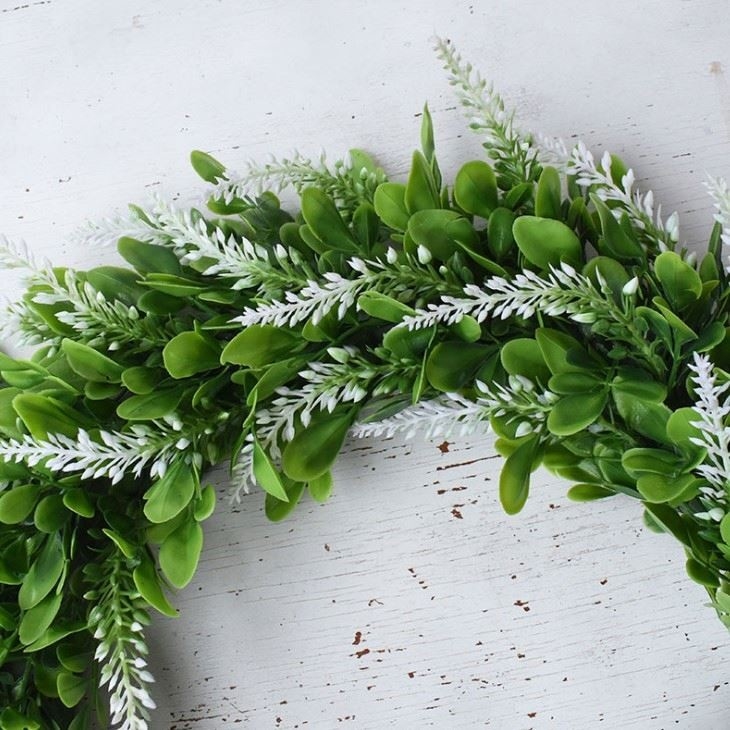 Plastic Silk 42cm Faux Garland Greenery Wedding Decor